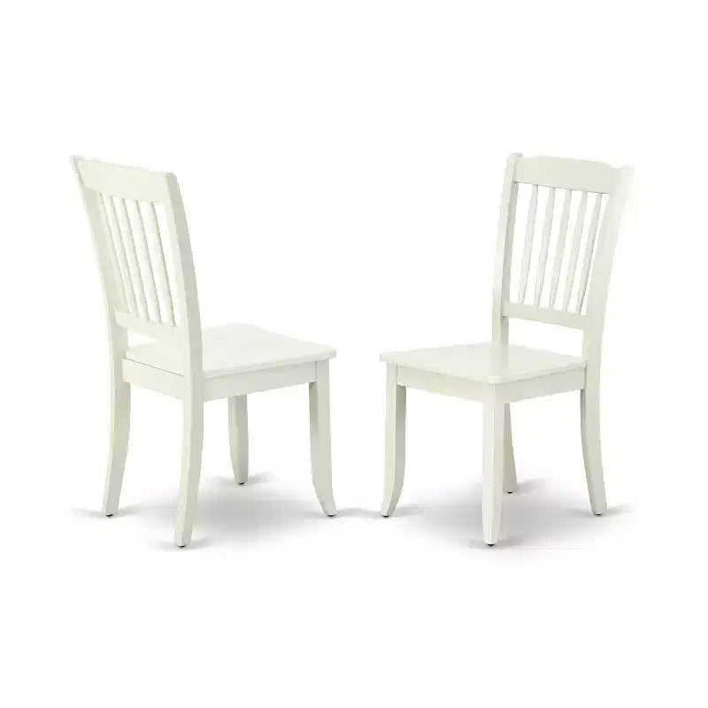 Set di 7 mobili da cucina in lino bianco con tavolo rettangolare e 6 sedie