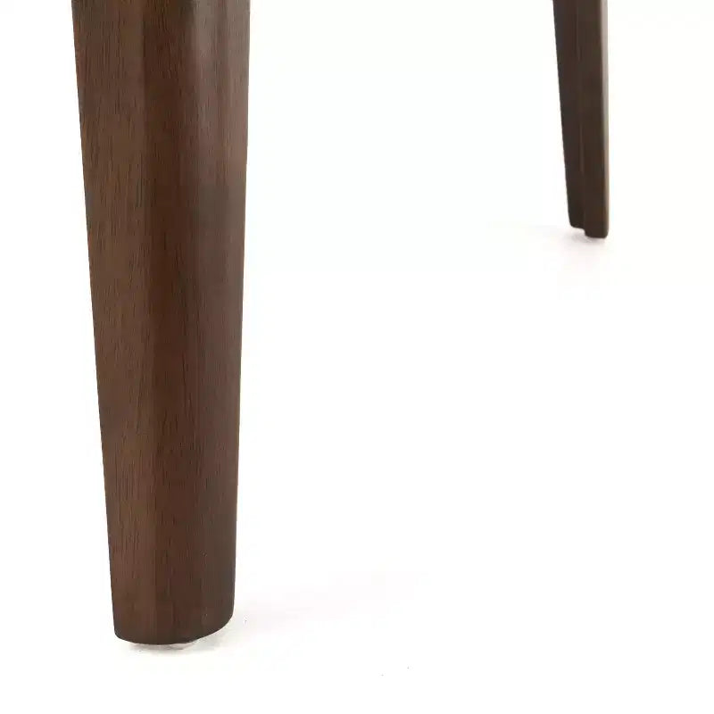 Set da pranzo Imwalle Mid-Century Modern 5 pezzi, rivestito in similpelle, noce e marrone scuro
