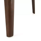 Set da pranzo Imwalle Mid-Century Modern 5 pezzi, rivestito in similpelle, noce e marrone scuro