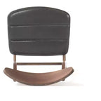 Set da pranzo Imwalle Mid-Century Modern 5 pezzi, rivestito in similpelle, noce e marrone scuro