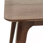 Set da pranzo Imwalle Mid-Century Modern 5 pezzi, rivestito in similpelle, noce e marrone scuro