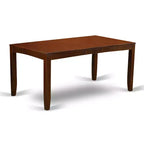 Rectangular Dining Set - 7 Piece Table & Chair Set - Espresso Finish - Extendable Leaf Table - Wood Dining Chairs