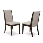 Set Sala da Pranzo 3 Pezzi in Legno Massello con Finitura Mogano - 4 Posti a Sedere