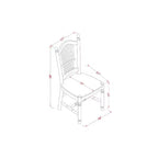 Set Sala da Pranzo Country Francese 3 Pezzi Tavolo e Sedie - Tavolo Rotondo in Legno 36 Pollici con 2 Sedie
