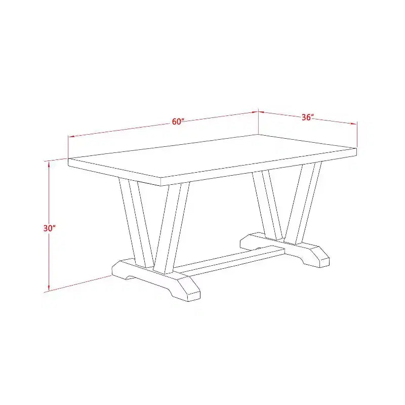 Tavolo da pranzo da 6 pezzi rettangolare con piano in legno massello con finitura rovere naturale, 1 panca, 4 sedie