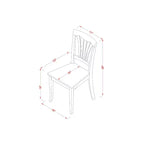Set Tavolo da Pranzo Rotondo - Tavolo da 42 Pollici con 2 Sedie Moderne - Finitura Bianco Lino