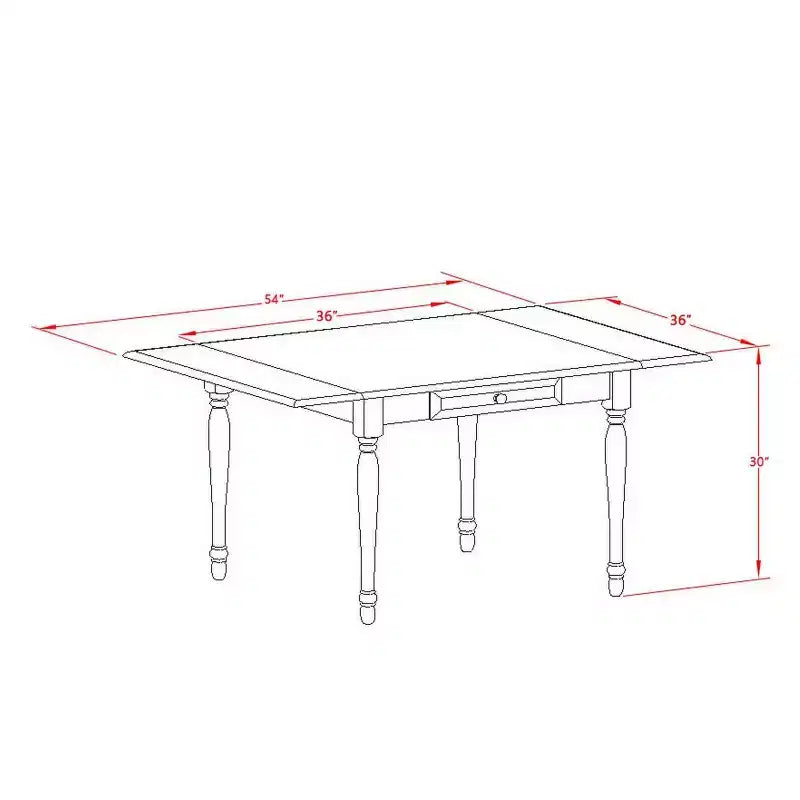 Set tavolo da pranzo 3 pezzi in lino bianco con piano rettangolare in legno massello e a ribalta