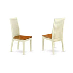 Set da pranzo 3 pezzi con piano in legno massello di ciliegio e latte - 4 posti