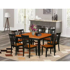 Set da pranzo rustico - Tavolo da cucina con 8 sedie - Design salvaspazio