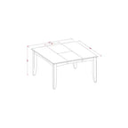 Set da pranzo rustico - Tavolo da cucina con 8 sedie - Design salvaspazio
