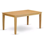 Tavolo da pranzo rettangolare a 5 pezzi in legno massello con finitura in rovere naturale, 2 panche, 2 sedie