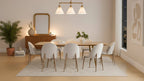9-Piece Expandable Dining Table Set, 94.5 Wood-Look Extendable Table and 8 Comfy Curved-Back Chairs for Kitchen or Dining Room-Panipeachy