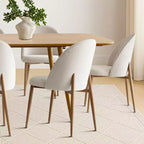 Set da pranzo espandibile da 9 pezzi, tavolo allungabile da 240 cm effetto legno e 8 comode sedie con schienale curvo per cucina o sala da pranzo