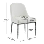 Set da pranzo Linnea Industrial da 5 pezzi con sedie imbottite e tavolo rotondo con base a piedistallo