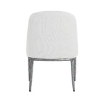 Set da pranzo Linnea Industrial da 5 pezzi con sedie imbottite e tavolo rotondo con base a piedistallo