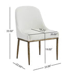 Set da pranzo Linnea Industrial da 5 pezzi con sedie imbottite e tavolo rotondo con base a piedistallo