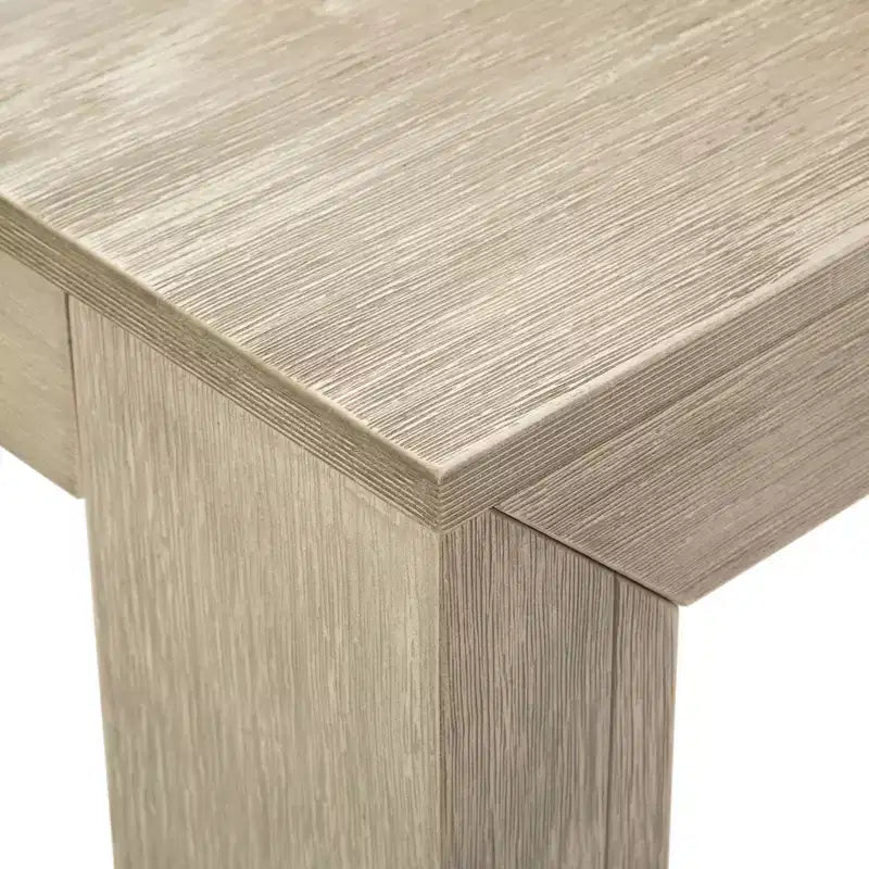 Set tavolo da pranzo moderno in legno massello con 2 panche per 6 persone