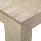 Set tavolo da pranzo moderno in legno massello con 2 panche per 6 persone