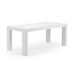Set tavolo da pranzo moderno in legno massello con 2 panche per 6 persone