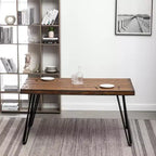 Set da pranzo Aryven Industrial 7 pezzi, Marrone antico