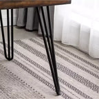 Set da pranzo Aryven Industrial 7 pezzi, Marrone antico