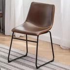 Set da pranzo Aryven Industrial 7 pezzi, Marrone antico