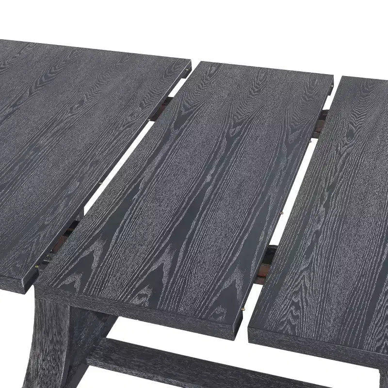 Set da pranzo espandibile tradizionale Delwood a 7 pezzi in legno imbottito e rattan