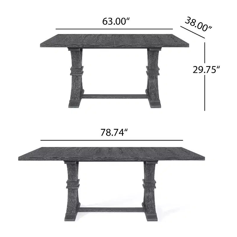 Set da pranzo espandibile tradizionale Delwood a 7 pezzi in legno imbottito e rattan