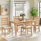 Set da Pranzo Rettangolare Peggy Farmhouse da 5 Pezzi