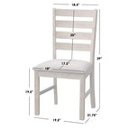 Set da Pranzo Rettangolare Peggy Farmhouse da 5 Pezzi