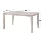 Set da Pranzo Rettangolare Peggy Farmhouse da 5 Pezzi